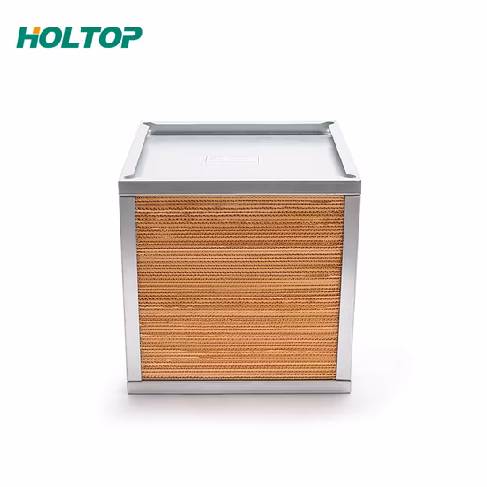 Sistema de ar Holtop Erv Ahu usado placa de fluxo cruzado de calor total de entalpia aleta preço do trocador de calor ar-ar