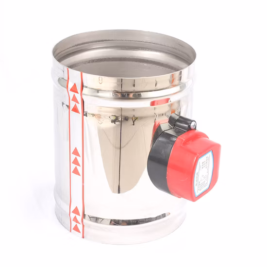 Amortecedor de duto de controle de volume motorizado de ventilação HVAC para duto de ar