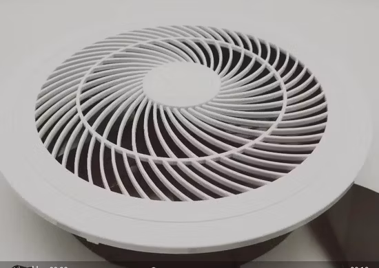 Ventilador de exaustão centrífugo montado no teto de plástico de venda quente de 4 polegadas para banheiro