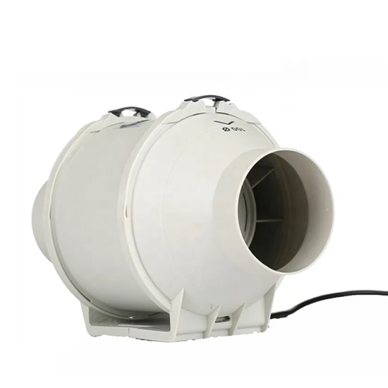 Ventilador de duto de fluxo misto de alta eficiência 28W Ventilador centrífugo Ventilador exaustor em linha